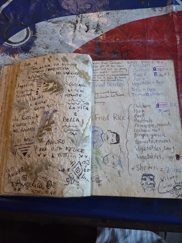 a rather odd menu